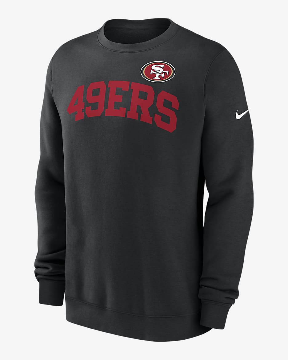 San Francisco 49ers Club Men s Nike NFL Pullover Crew. Nike